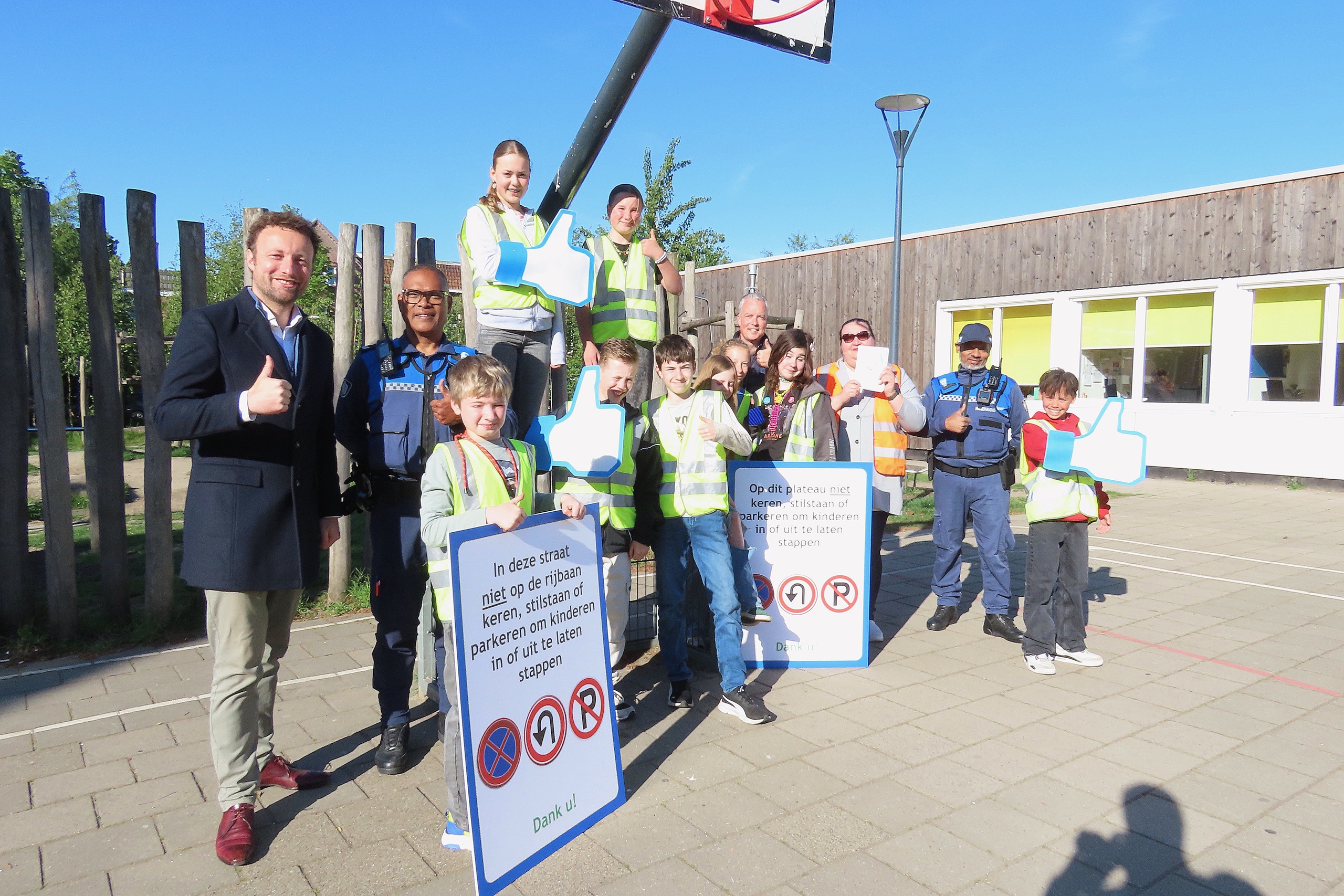Actie voor meer veiligheid bij begin en einde schooldag