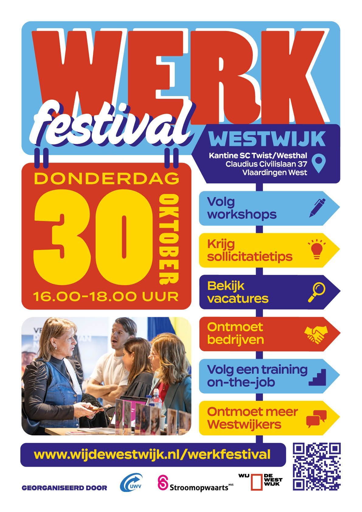 Flyer Werkfestival op 30 oktober 2025