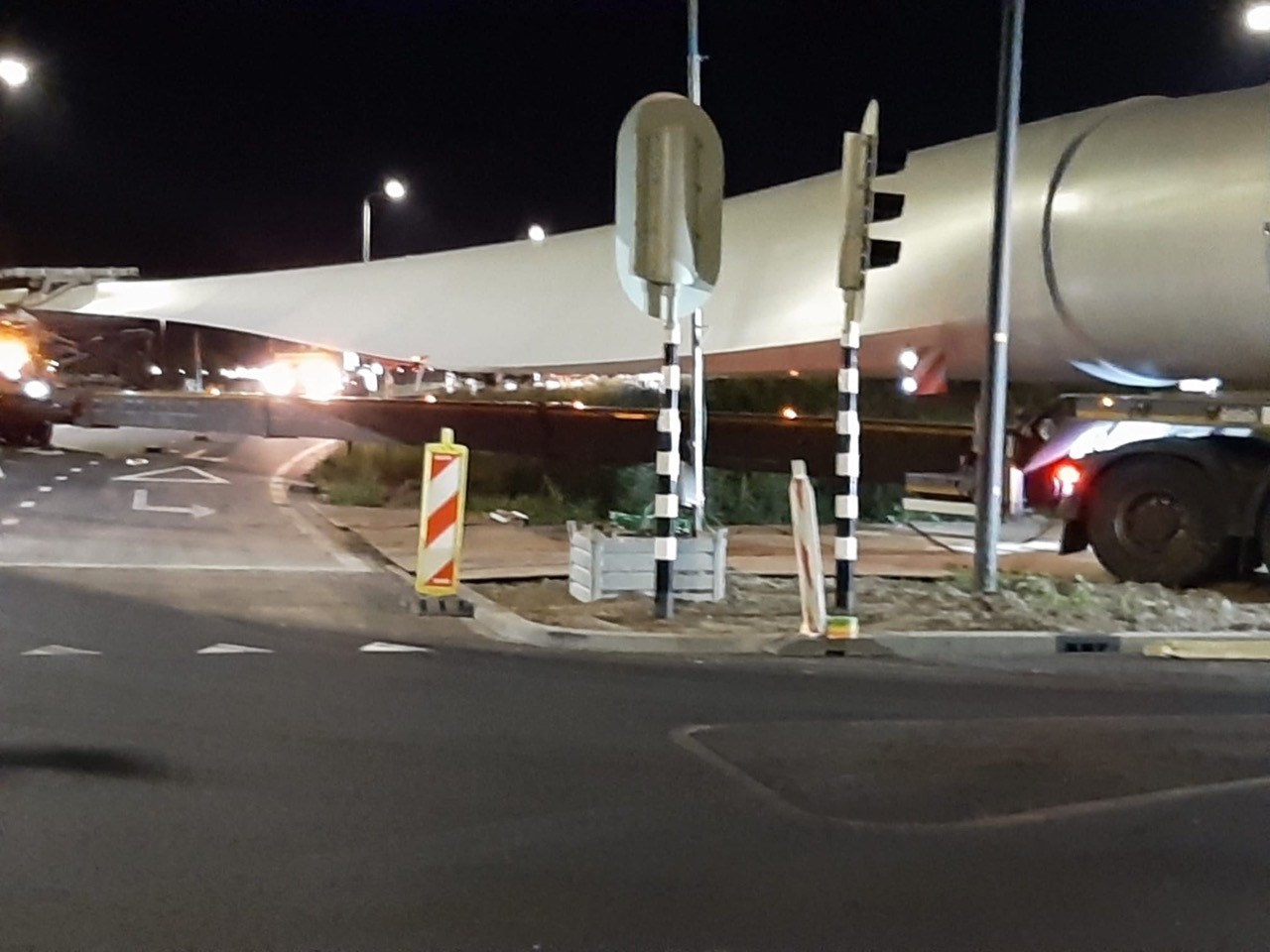 Transport rotorbladen deel