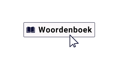 voorbeeld van knop met tekst woordenboek