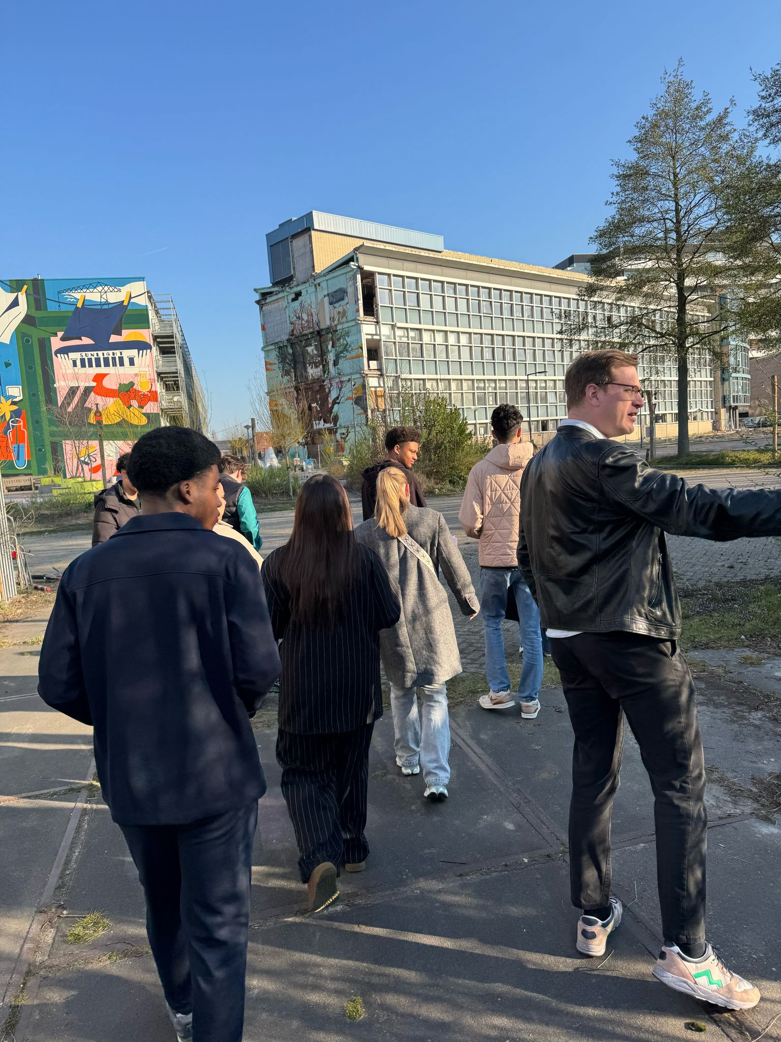 Studenten Albeda in District U in de Rivierzone  1